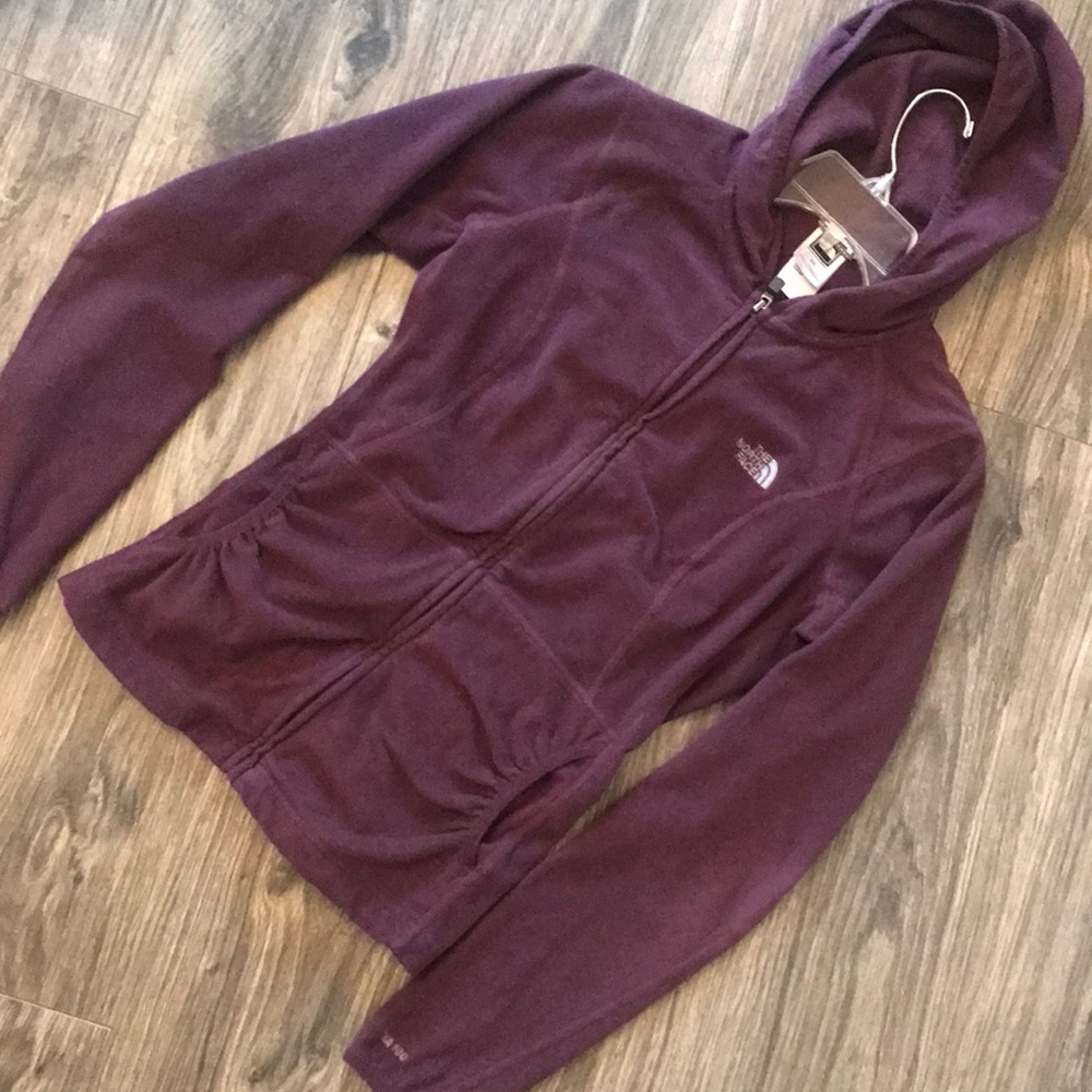 The North Face purple/eggplant fleece jacket